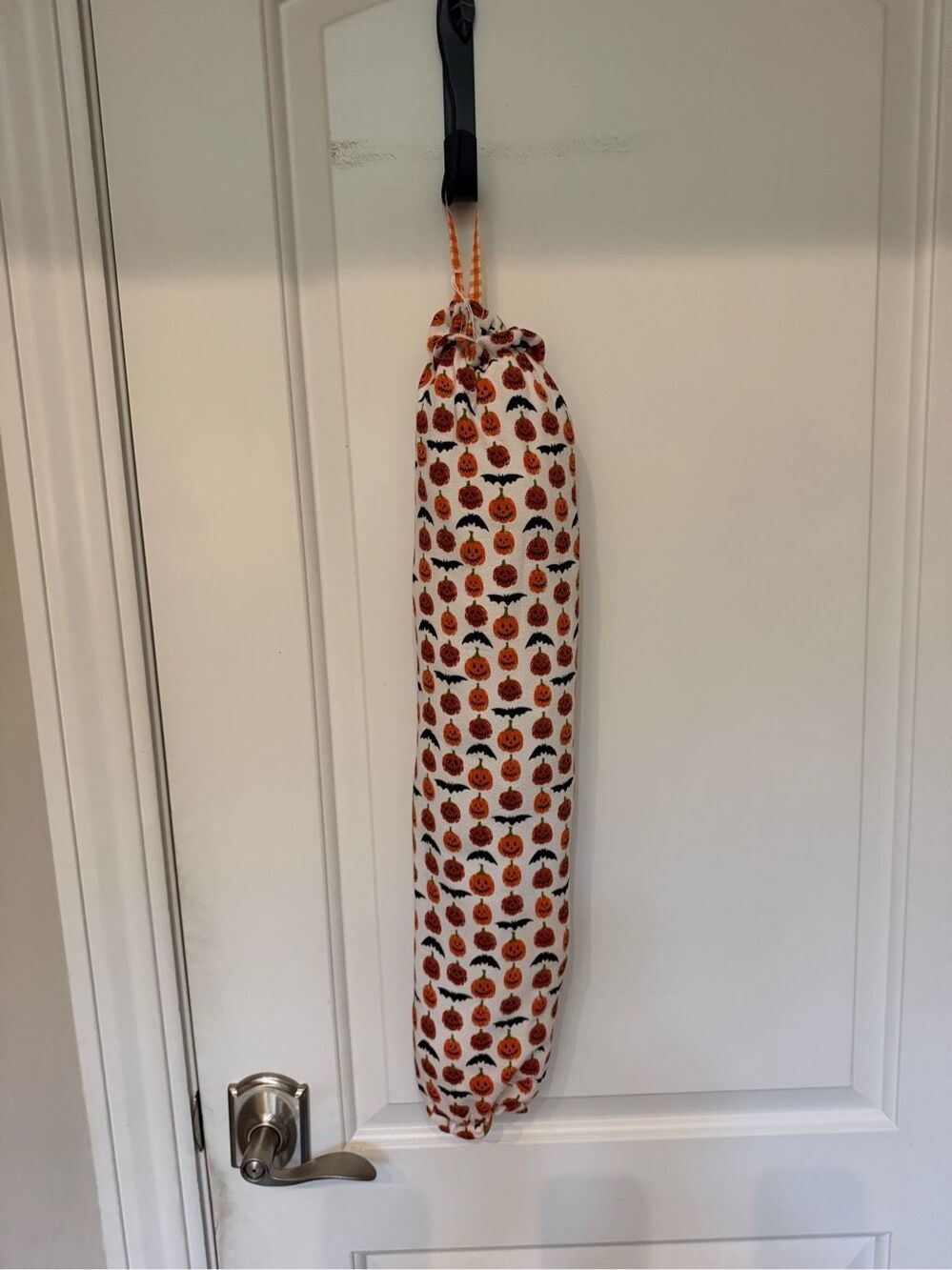 Handmade Plastic Bag Holder- Pumpkins